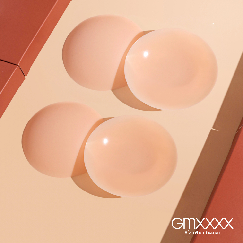 Gmxxxx A-D罩杯無痕固態隱形胸貼-4片入(可下水可重
