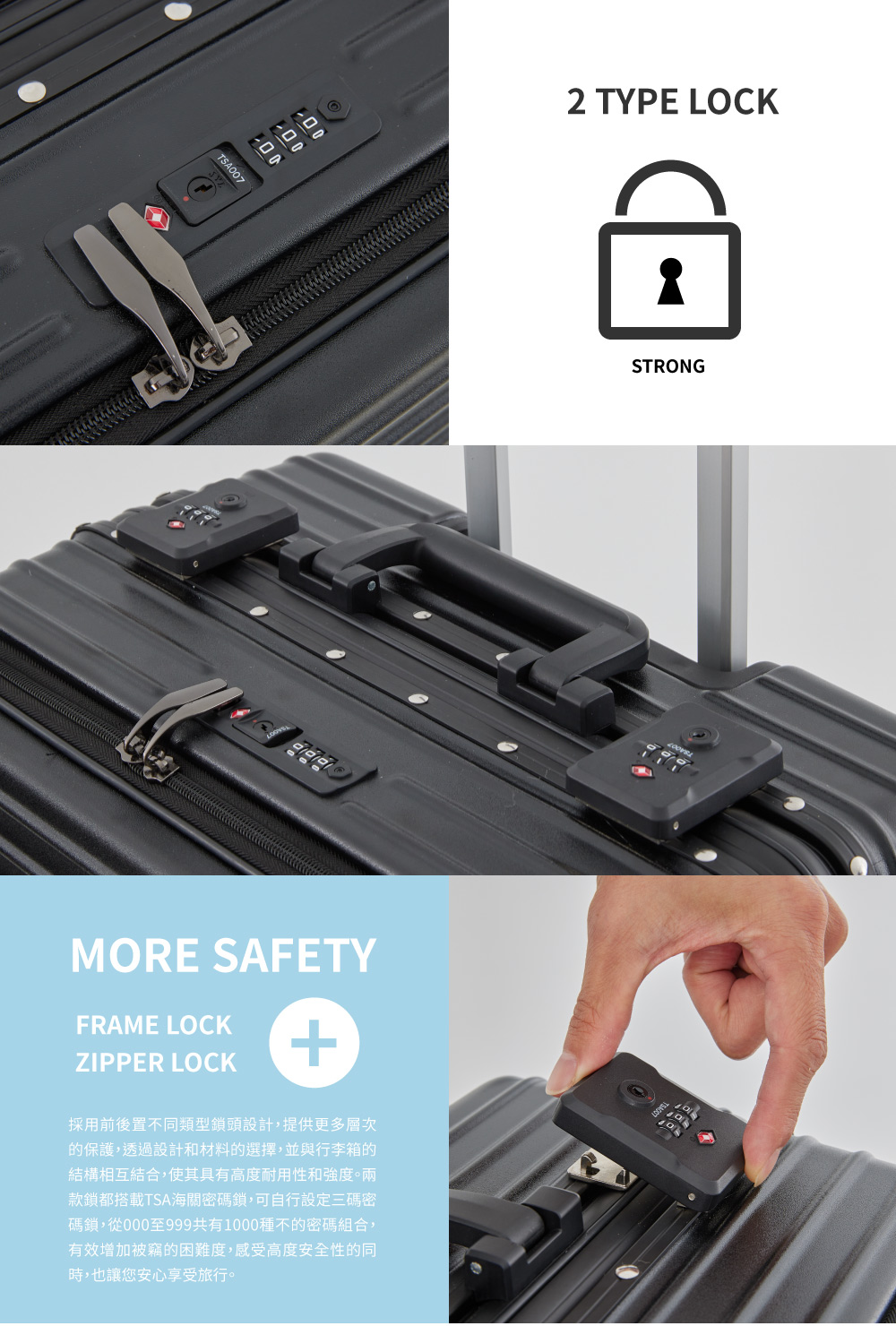 碼鎖,從000至999共有1000種的密碼組合,