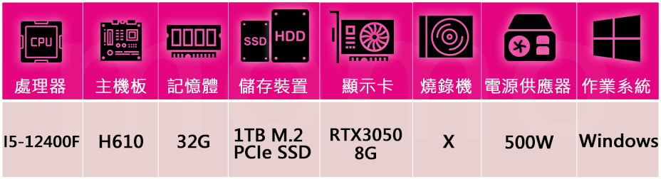 技嘉平台 i5六核GeForce RTX 3050 Win1