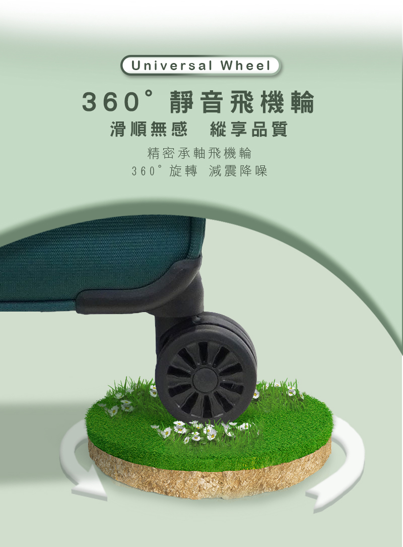 360靜音飛機輪 滑順無感縱享品質 精密承軸飛機輪 360旋轉減震降噪 