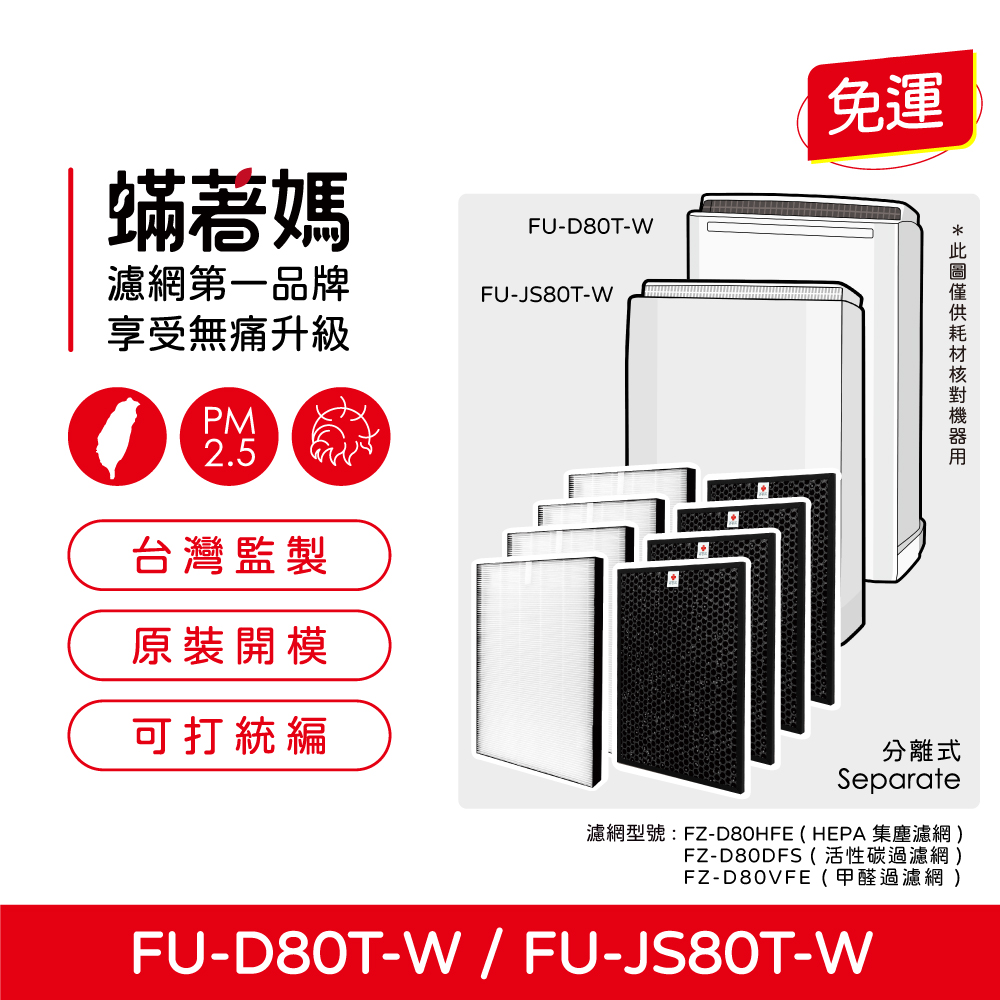 濾網型號 FZD80HFE HEPA 集塵濾網