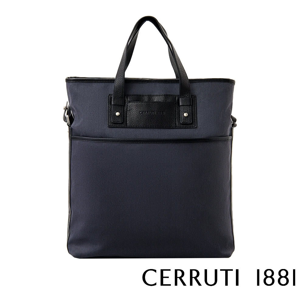 Cerruti 1881 頂級手提包/肩背包(深藍色 CEB