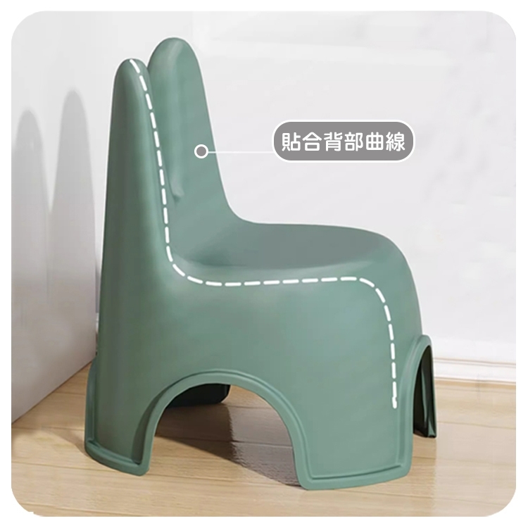 生活King 中雲兔椅/造型椅/小椅子/休閒椅/塑膠椅(2入