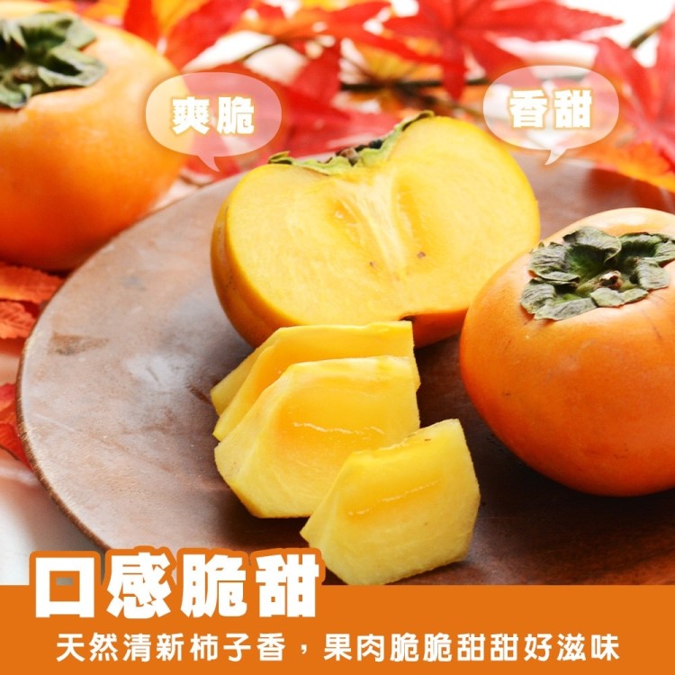 WANG 蔬果 台中大雪山甜柿12顆x1盒(9兩/340g/