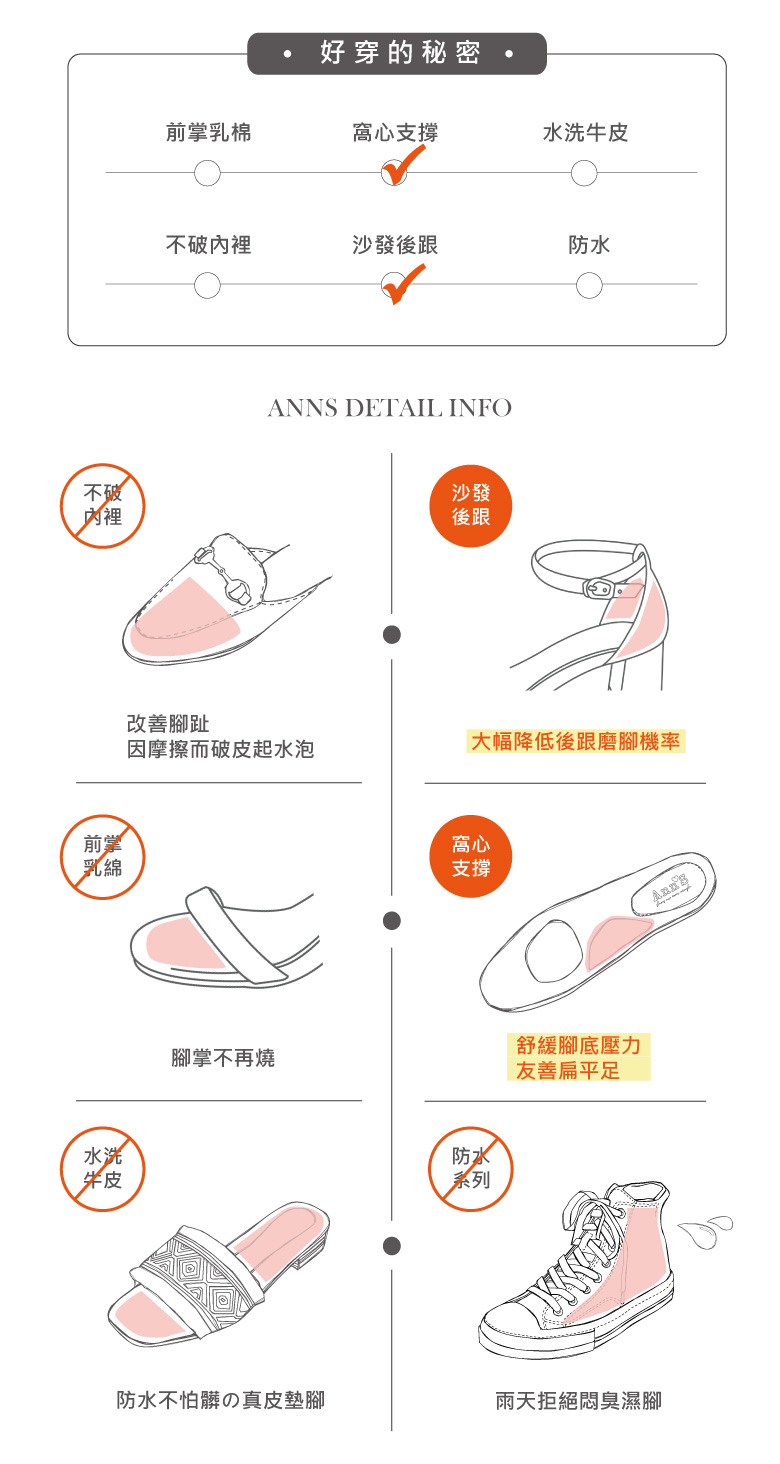 Ann’S 高雅山茶花-方結牛皮軟漆皮粗跟圓頭包鞋5cm(黑