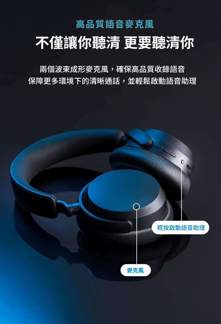 保障更多環境下的清晰通話,並輕鬆啟動語音助理