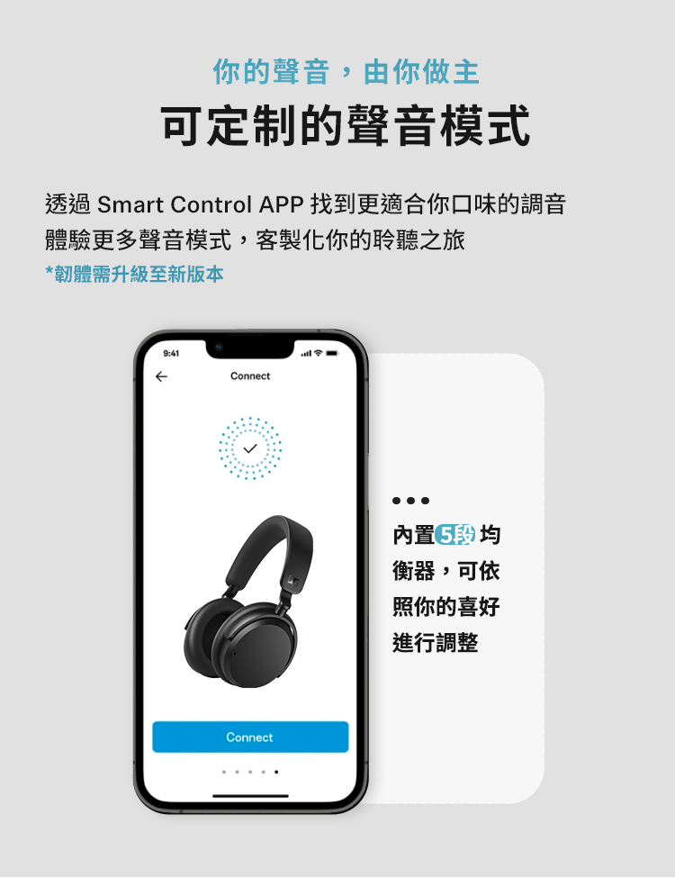 透過 Smart Control APP 找到更適合你口味的調音