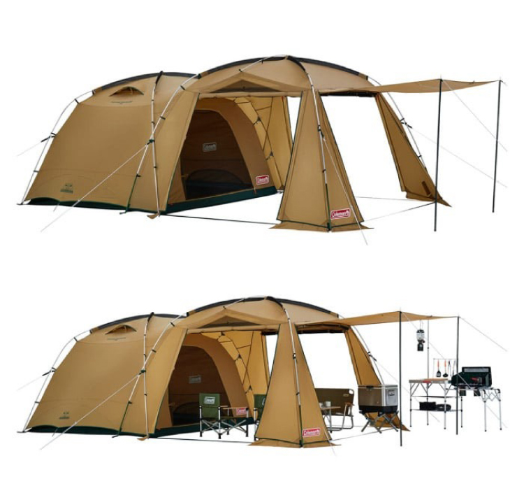 Coleman】TOUGH SCREEN 2-ROOM HOUSE MDX 4-5人日系潮流感沙色系帳篷