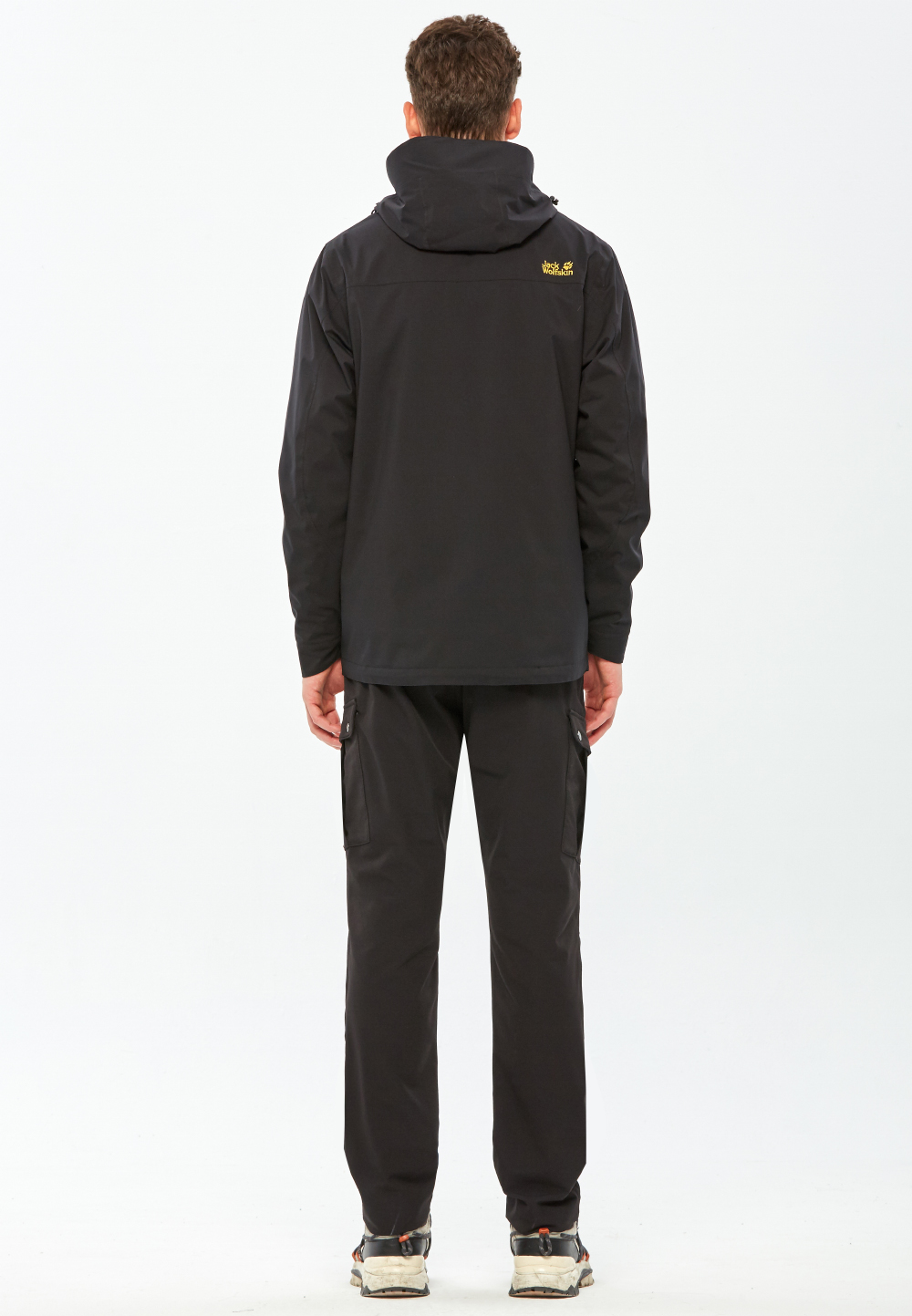 Jack Wolfskin 男 Air Wolf 兩件式防風防水透氣刷毛保暖外套 衝鋒衣『經典黑』 - PChome 24h購物