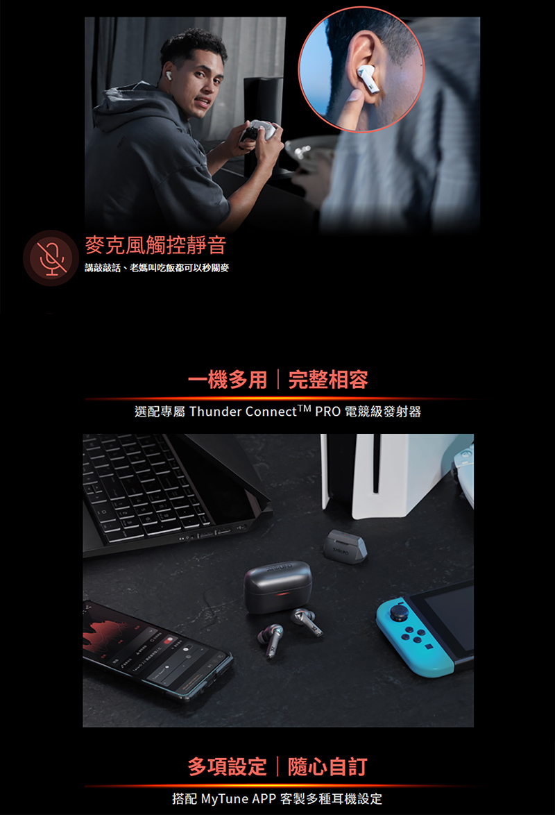 é¸éå°å±¬ Thunder ConnectTM PRO é»ç«¶ç´ç¼å°å¨