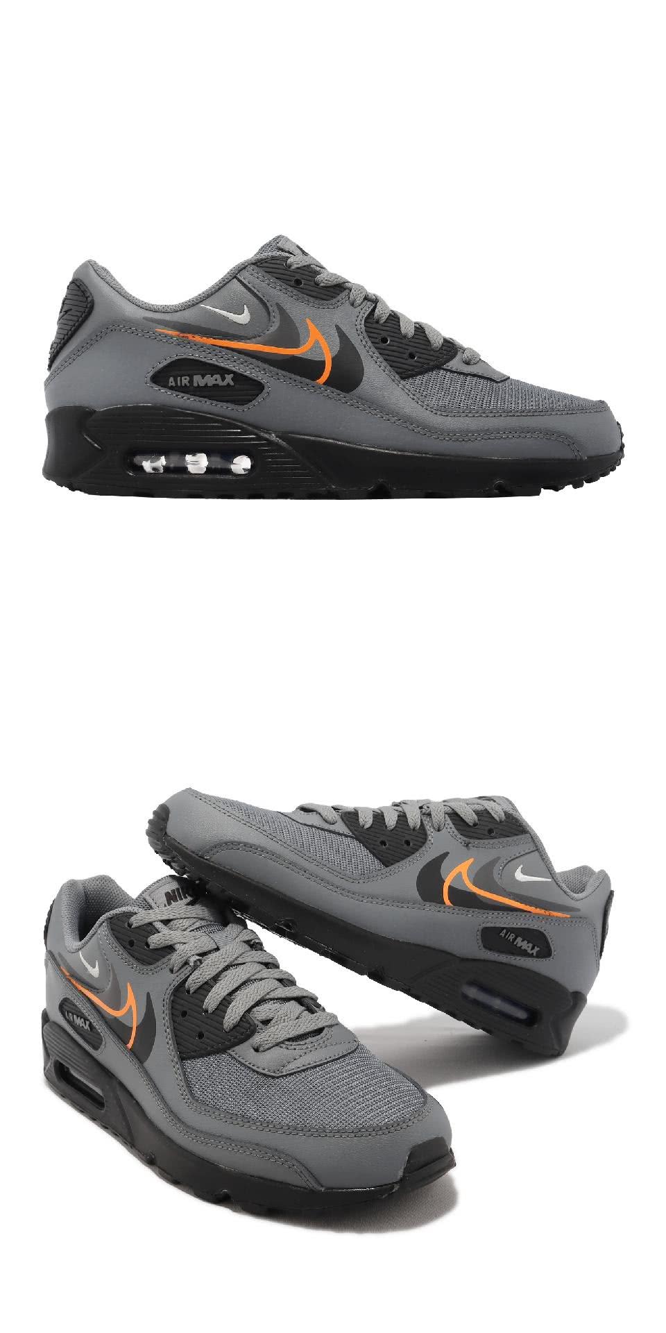 NIKE 耐吉 休閒鞋 Air Max 90 男鞋 灰 黑 