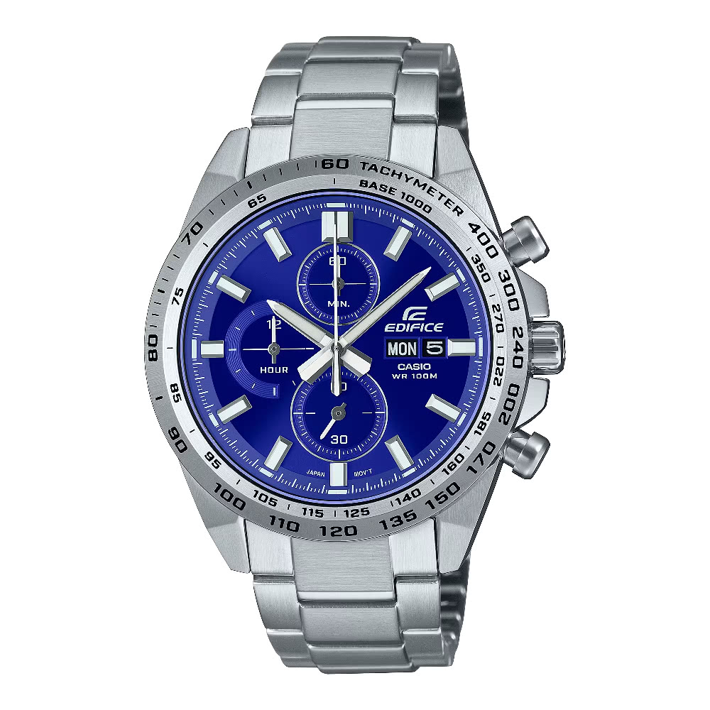 CASIO 卡西歐 動感前衛風格時尚日期顯示腕錶 藍 42.