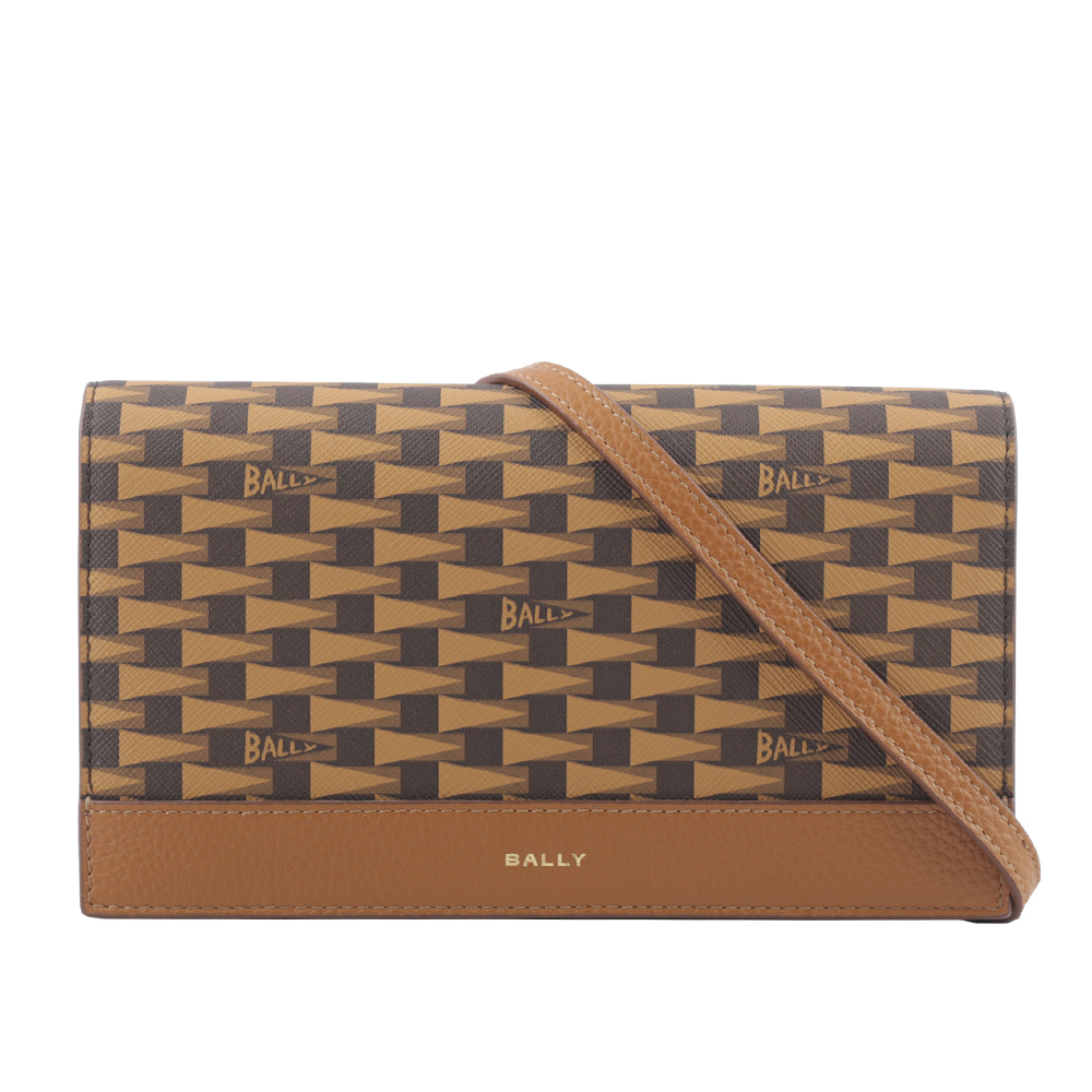 BALLY Pennant Monogram 塗層帆布及皮革