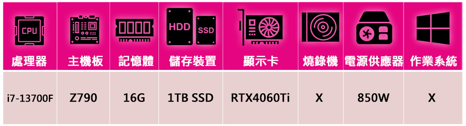 技嘉平台 i7十六核GeForce RTX4060Ti{犀牛