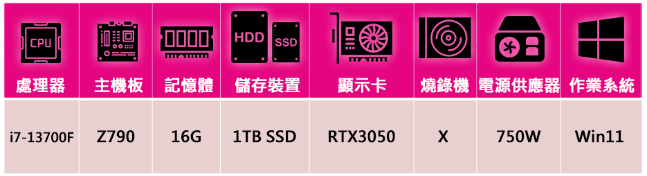 技嘉平台 i7十六核GeForce RTX3050 Win1