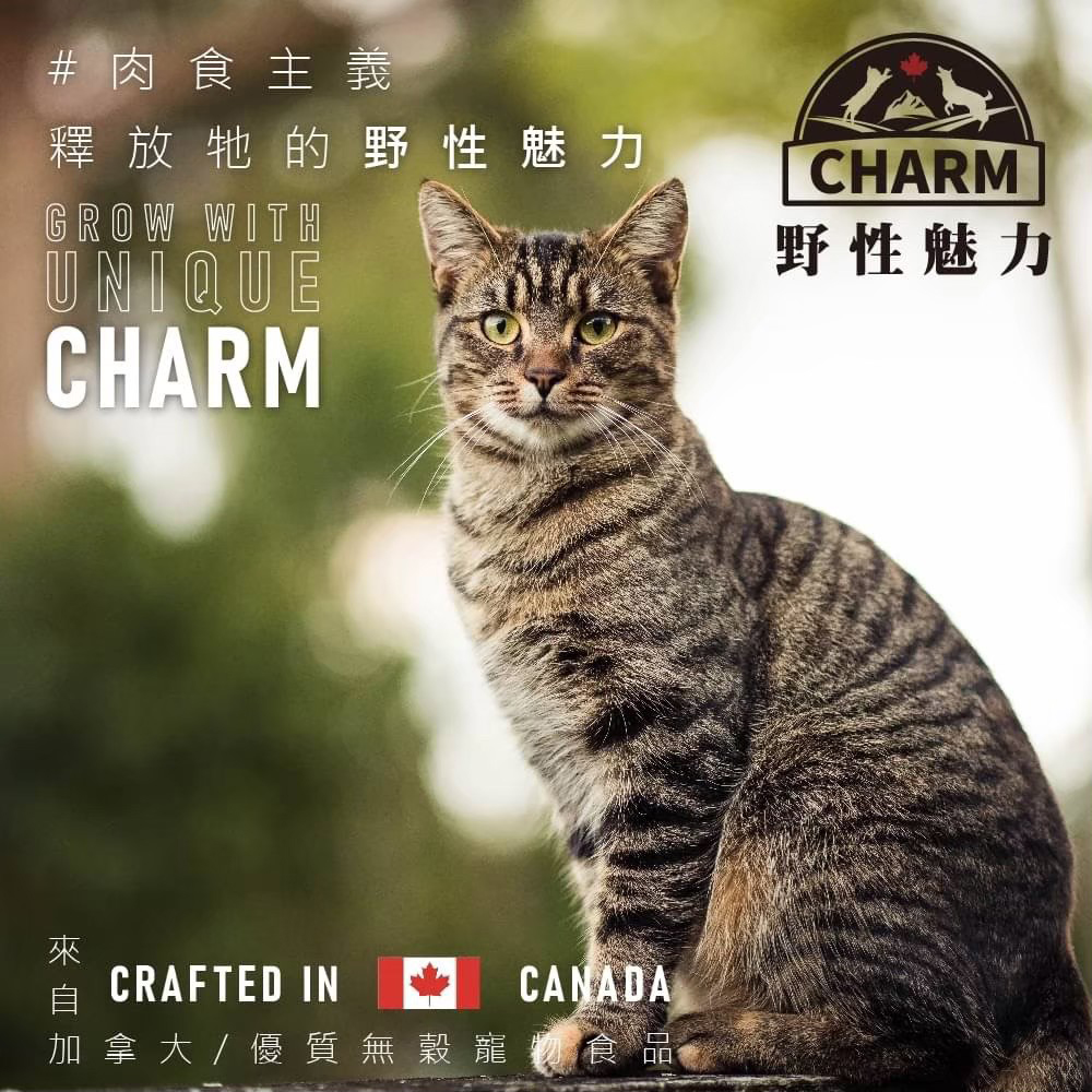 CHARM 野性魅力 無穀貓飼料系列-1kgX1包(無穀/貓