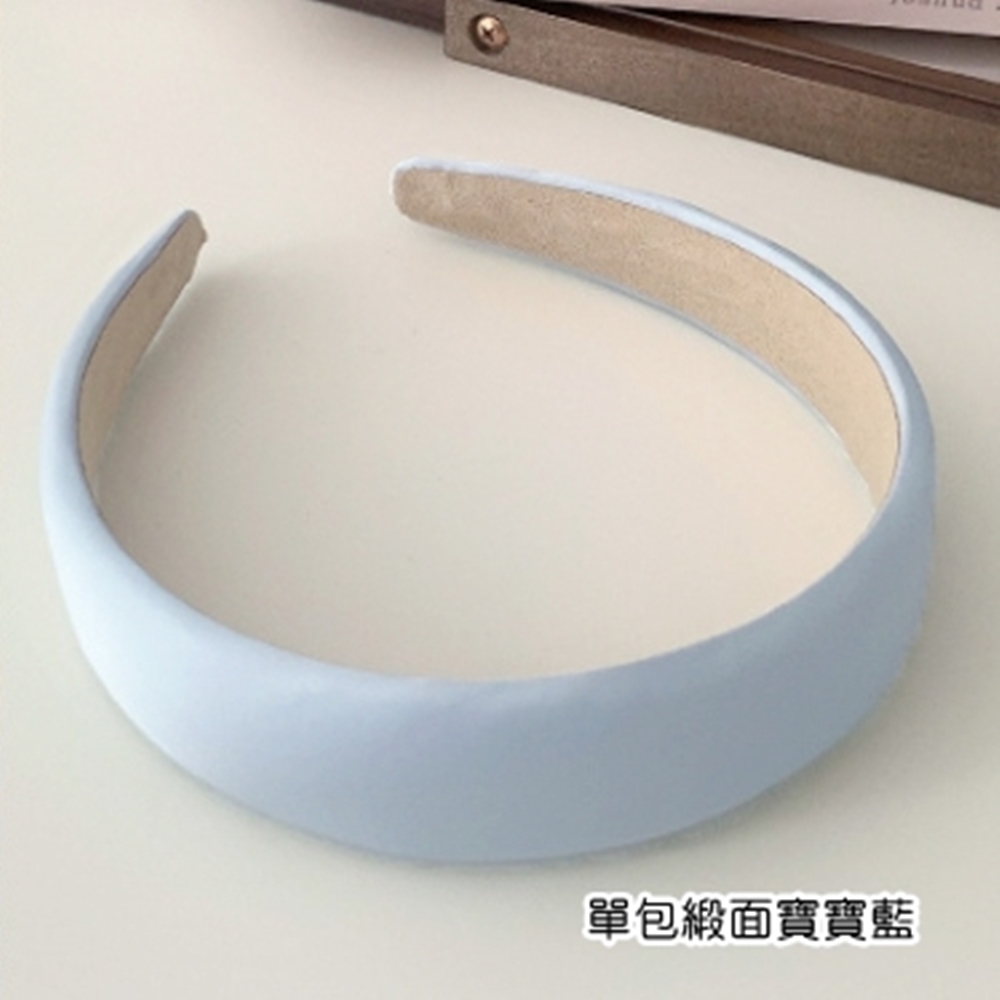 單包緞面寶寶藍