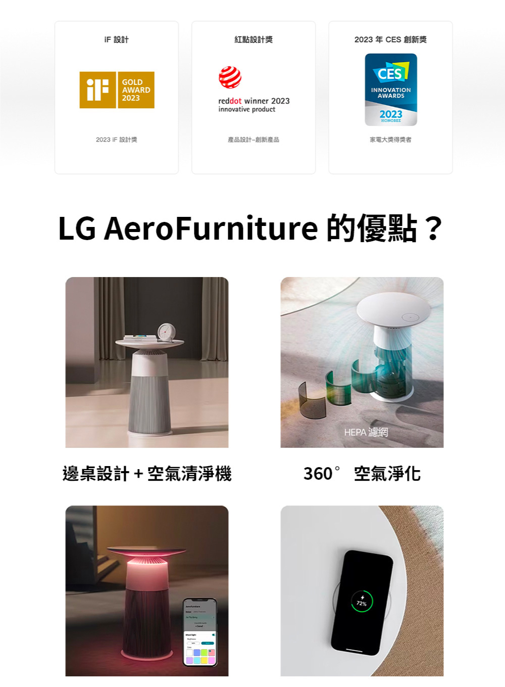 LG AeroFurniture 的優點