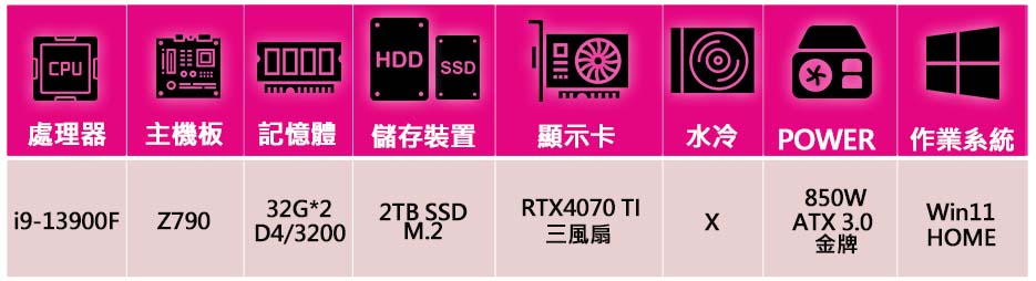 微星平台 i9二四核Geforce RTX4070Ti Wi
