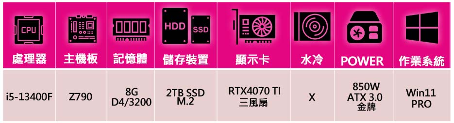 微星平台 i5十核Geforce RTX4070Ti WiN