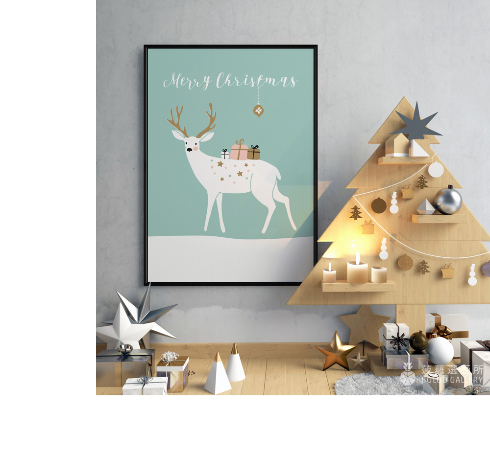 菠蘿選畫所 聖誕禮物 • 麋鹿 - 70x100cm(冬季聖