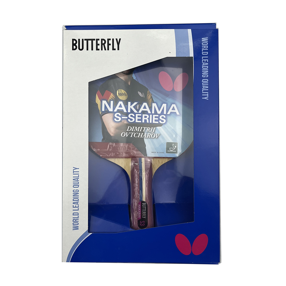 BUTTERFLY 全能型碳纖負手拍桌球拍含拍袋組NAKAM