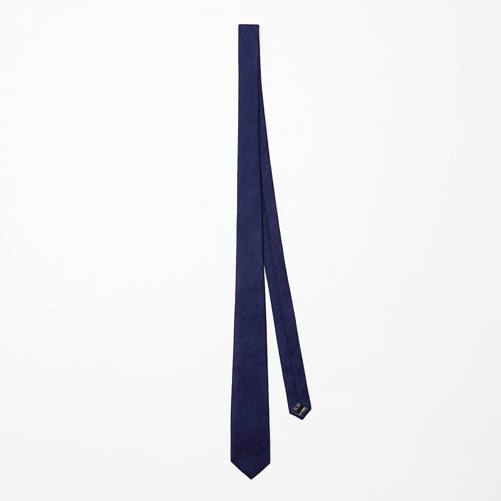 Carnival 嘉裕 100%真絲男士精品藍色緹花商務領帶