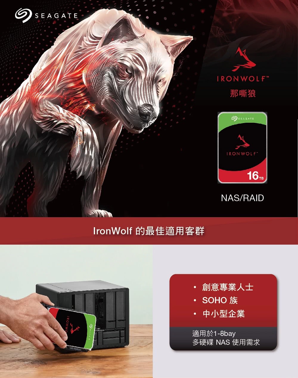 SEAGATE 希捷 2入組 ★ IronWolf 4TB 