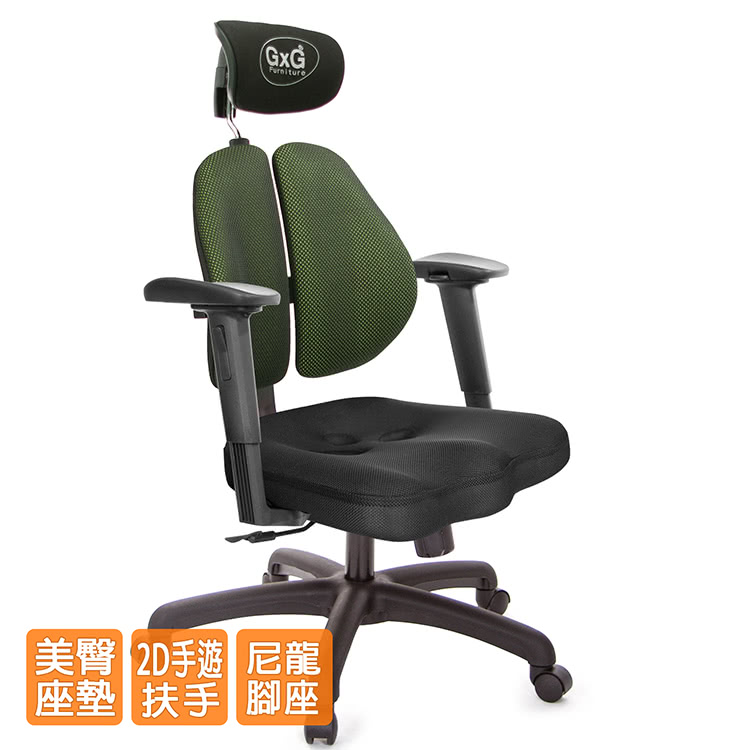 GXG 吉加吉 兩軸枕 2D手遊休閒扶手 雙背美臀椅(TW-