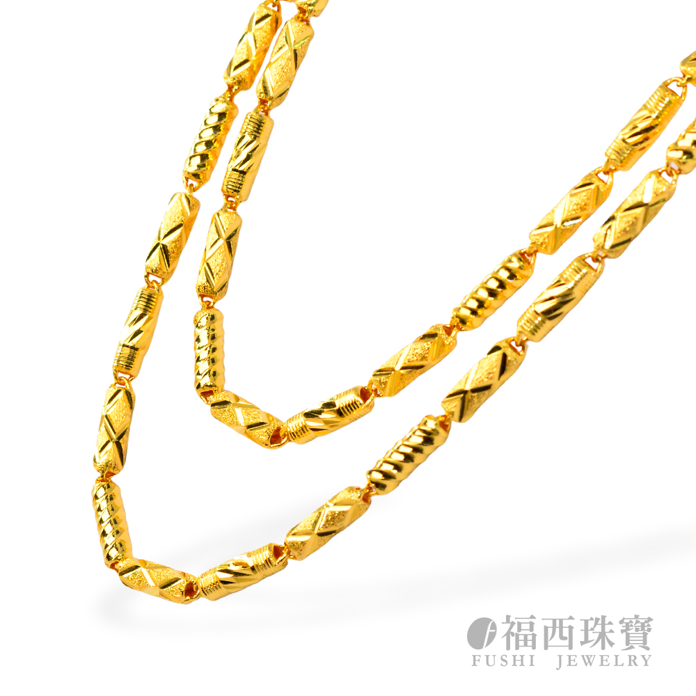 福西珠寶 9999黃金項鍊 超神奇項鍊 2尺加粗套頭(金重：