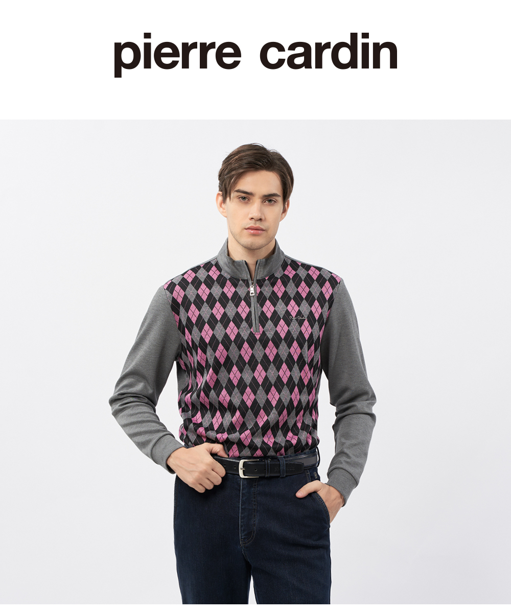 pierre cardin 皮爾卡登 商務休閒 男款 菱格配