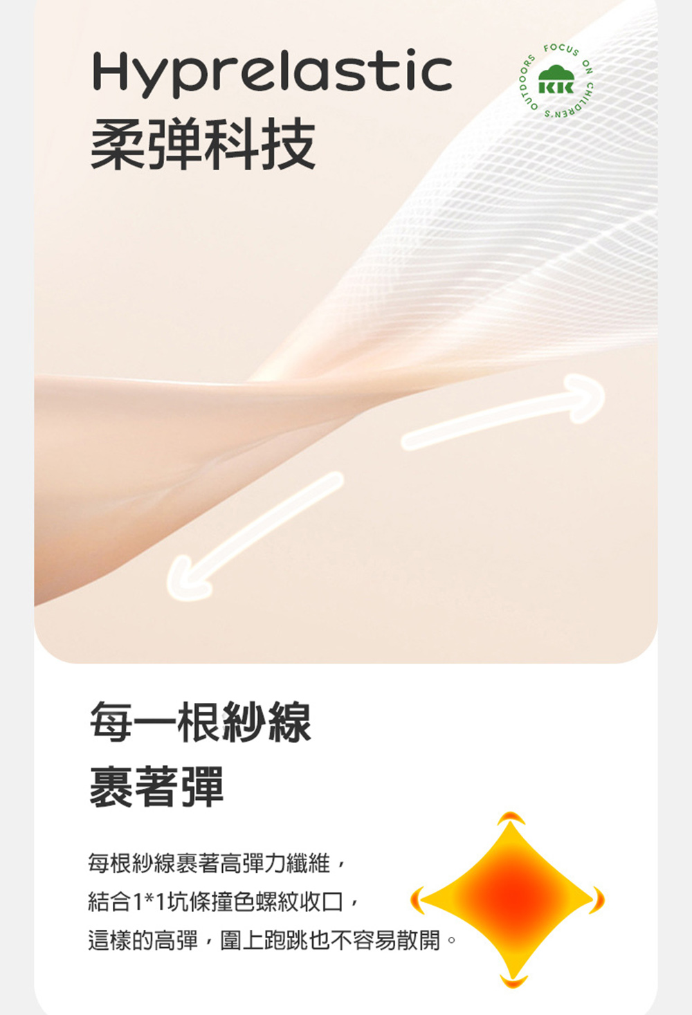 這樣的高彈,圍上跑跳也不容易散開。