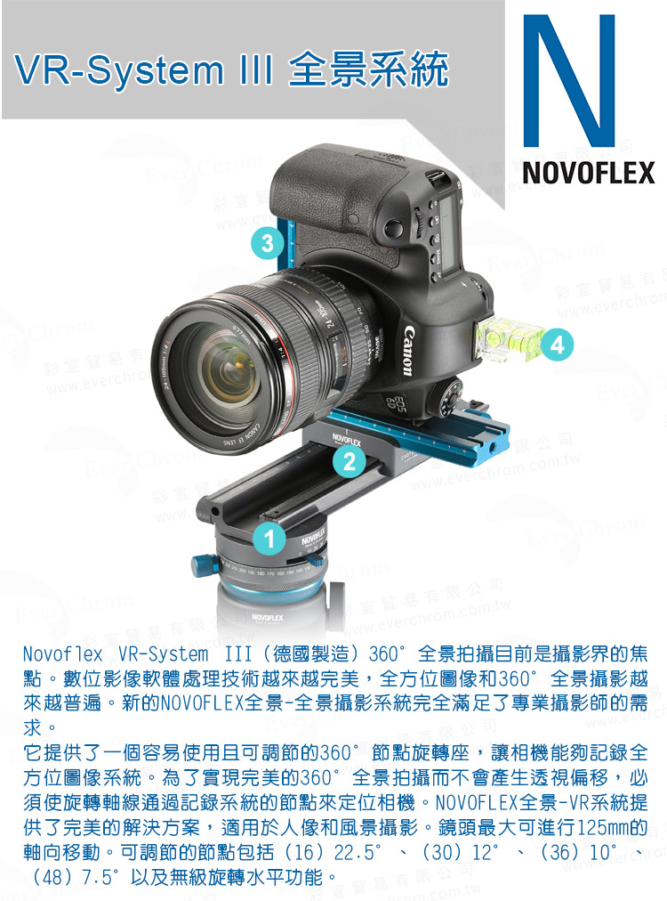 NOVOFLEX VR-SYSTEM III全景系統(彩宣總