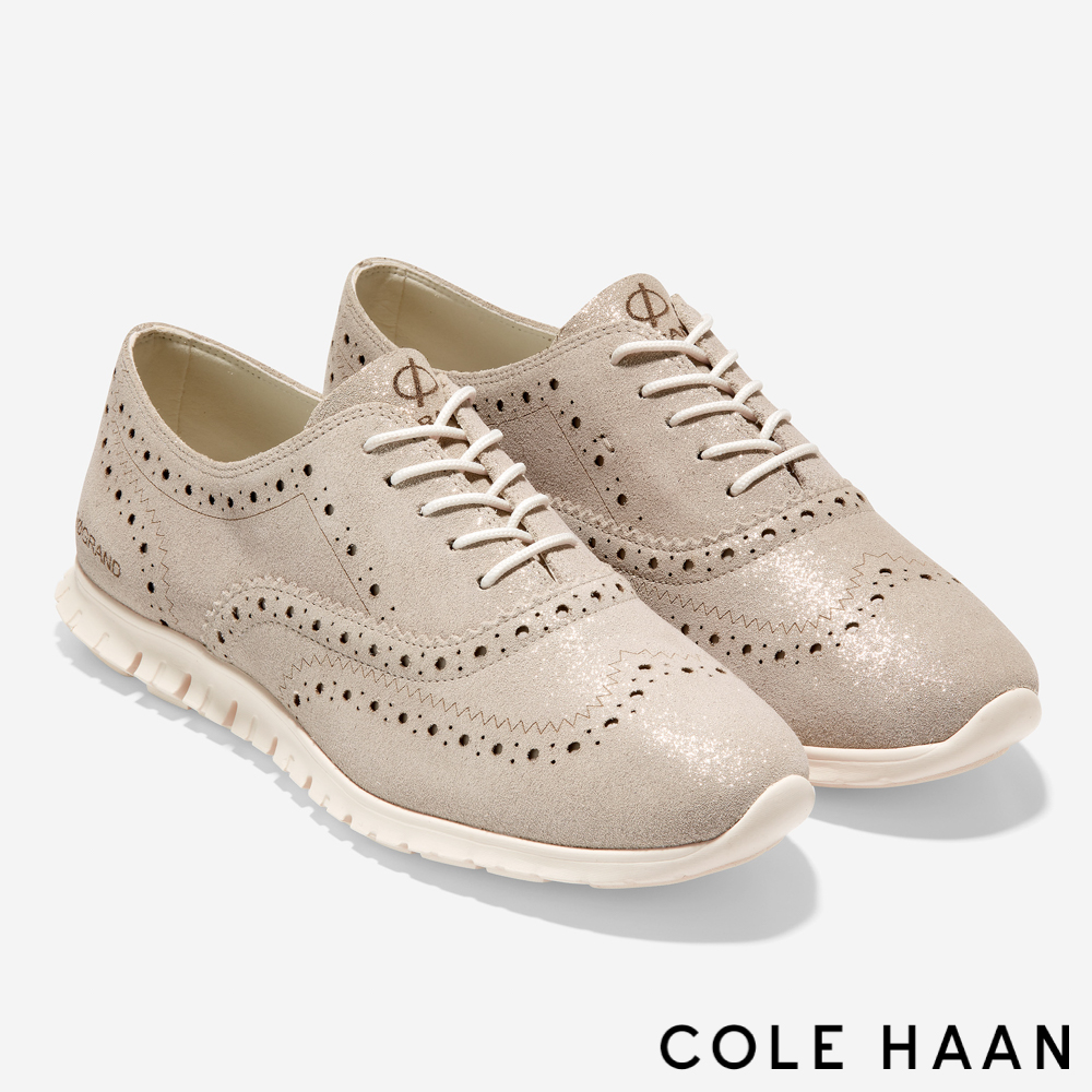 Cole Haan ZG 翼尖牛津鞋-女鞋(流沙金-W274