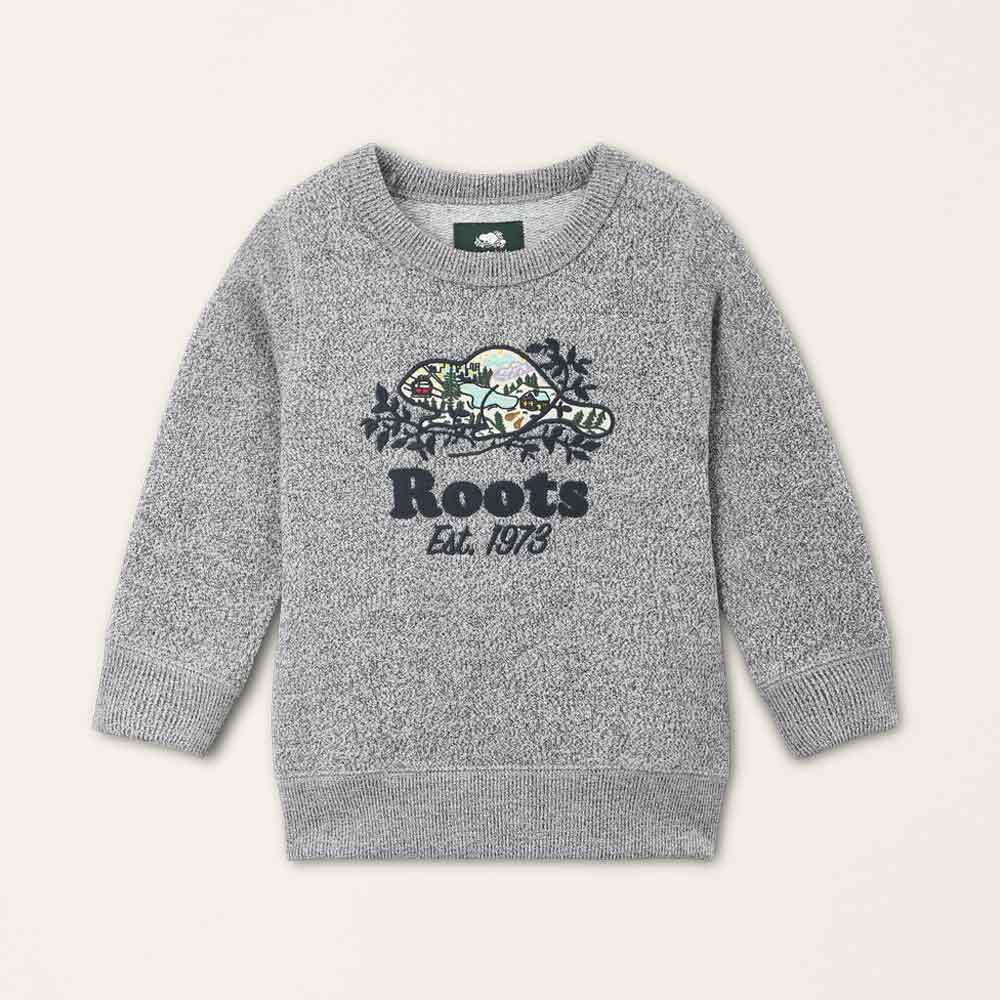 Roots Roots小童-戶外探險家系列 圓領上衣(灰色)