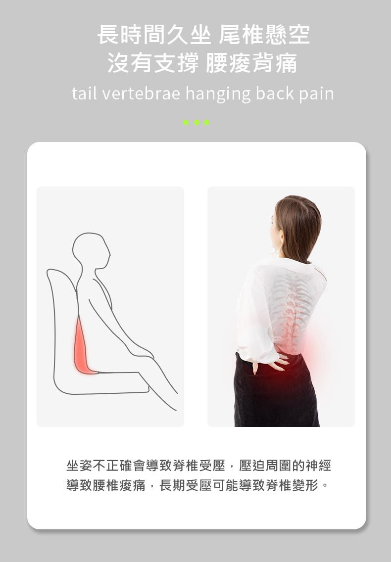 西格傢飾 新一代人體工學高密度記憶棉護脊腰枕(護腰墊 貼合腰