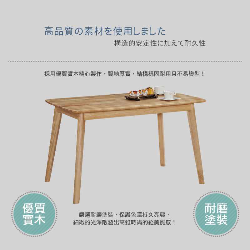 BODEN 萊昂4.3尺全實木餐桌/工作桌折扣推薦