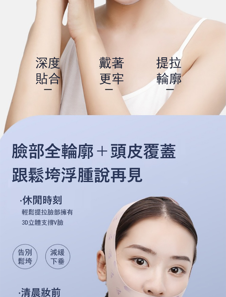 臉部全輪廓頭皮覆蓋