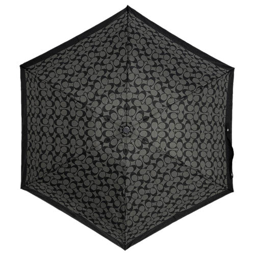 COACH 時尚經典輕量型晴雨傘(黑)好評推薦