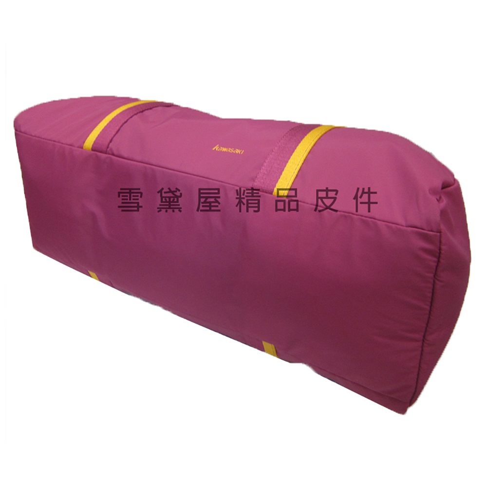 KAWASAKI 旅行袋中容量可固定行李拉桿(輕量防水尼龍布