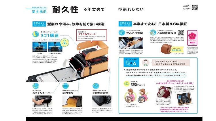 天使之翼 日本海外輸出限定款-嬰兒粉(日本小學生書包)好評推