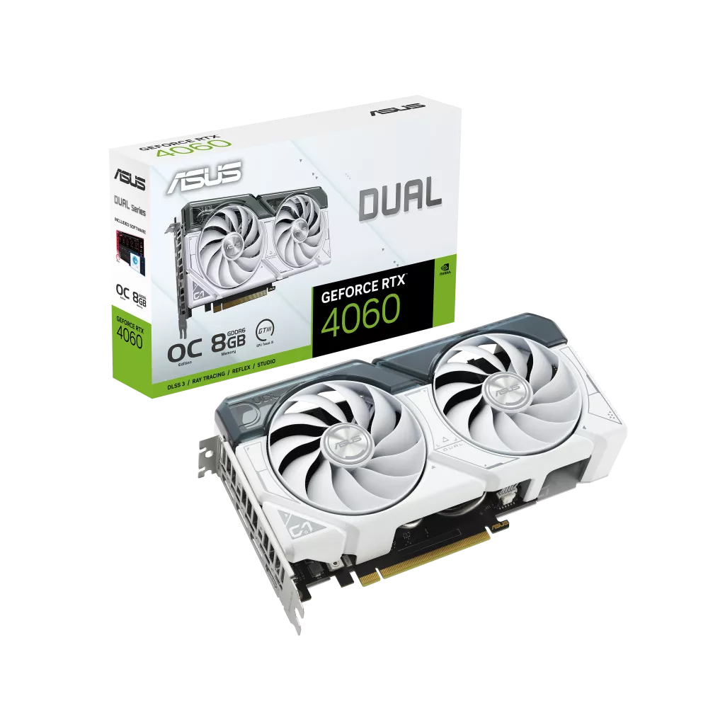 ASUS 華碩 DUAL-RTX4060-O8G-WHITE