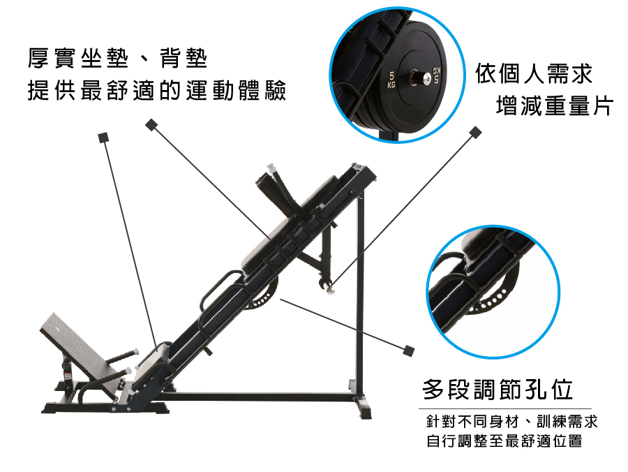 BODY DYNAMIC 德旺 TO-L403輕商用哈克深蹲