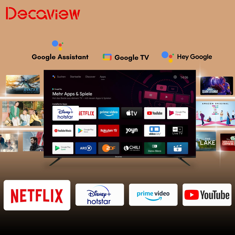 DECAMAX 43型 4K Google TV 智慧顯示器