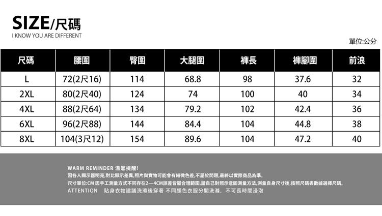 JSMIX 大尺碼 大尺碼迷彩拉鍊直筒休閒褲(34JI838