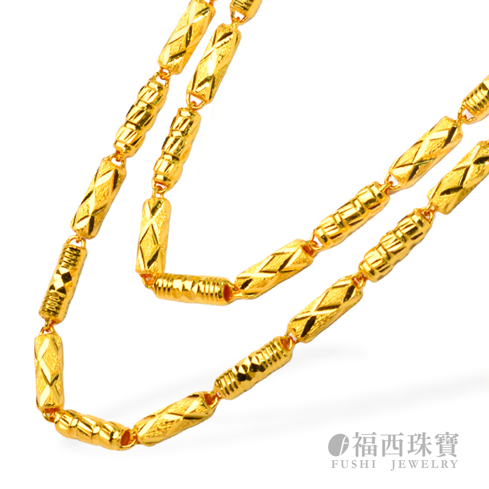 福西珠寶 9999黃金項鍊 超神奇項鍊 加粗2尺套頭(金重4