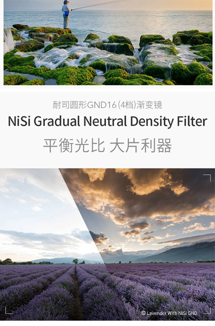 NISI 耐司 GND16 77mm 圓鏡 正向 中灰 軟漸