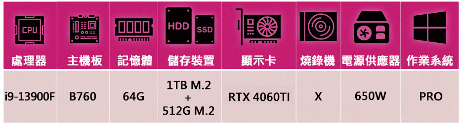 華碩平台 i9廿四核GeForce RTX 4060Ti W