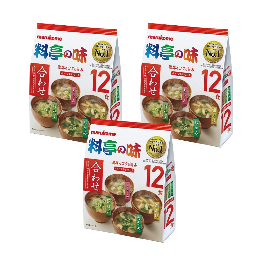 Marukome丸米 料亭之味 即食味增湯 3包(12入/包