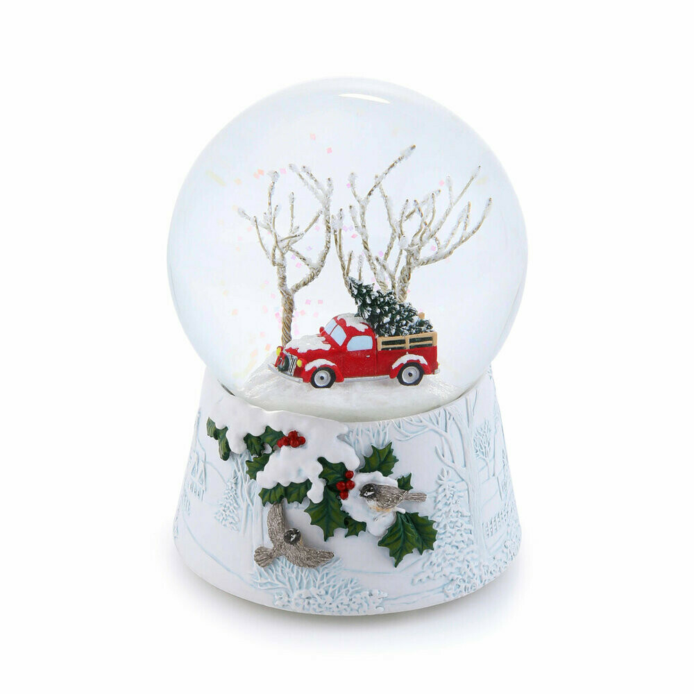 JARLL 讚爾藝術 銀白色的序章 燈光音樂水晶球(聖誕禮物